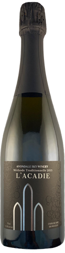 Bottle shot of Traditional Method Sparkling L'Acadie Blanc Wine